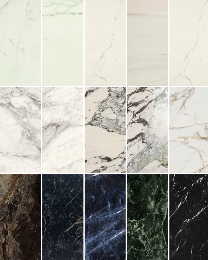 carrelage imitation marbre - des couleurs élégantes