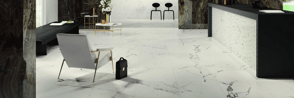 carrelage XXL effet marbre