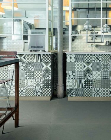 carrelage cuisine carraux de ciment