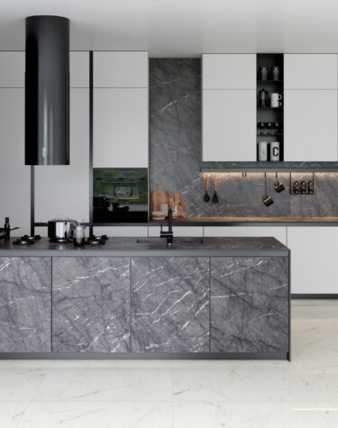 carrelage effet marbre cuisine